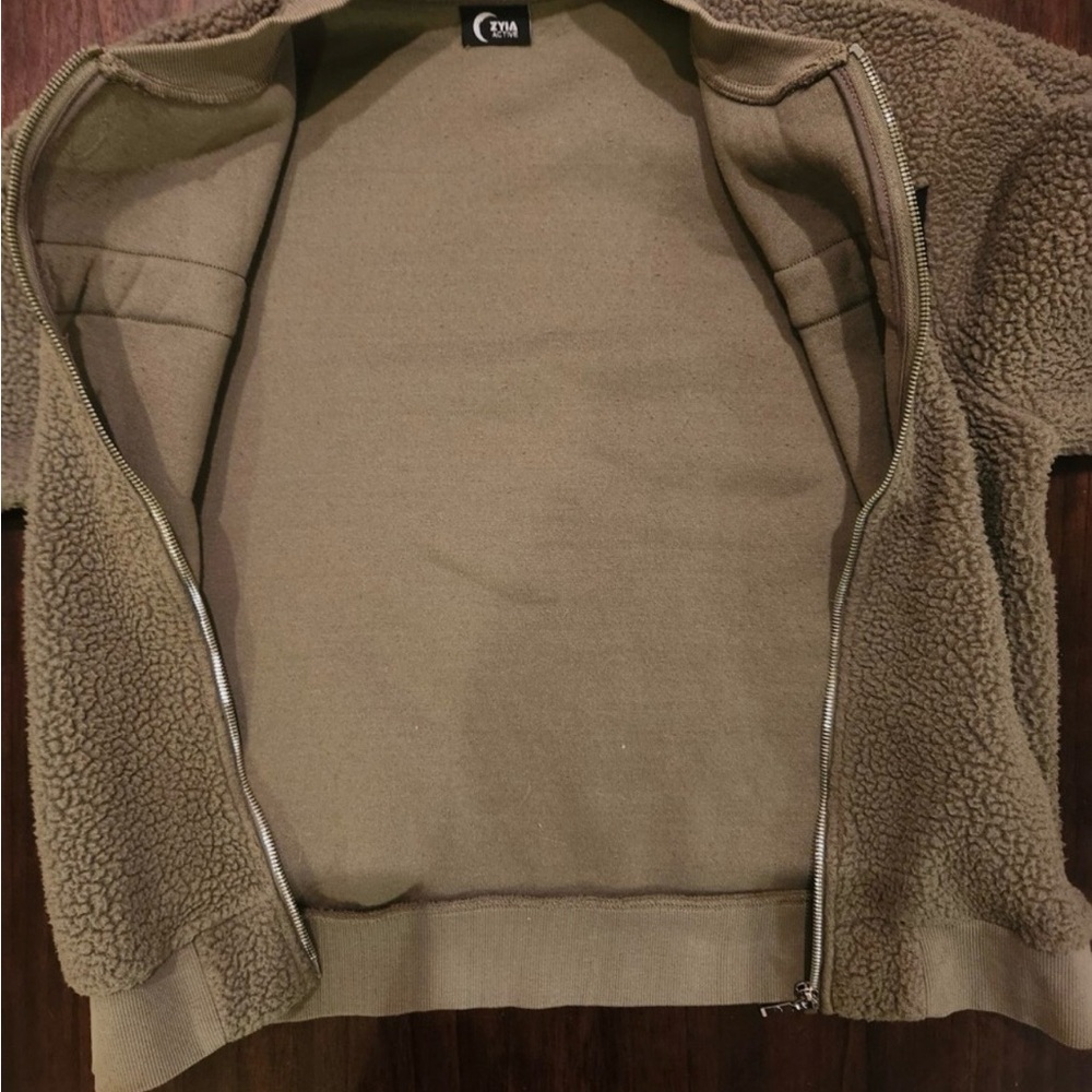 ZYIA Olive and Black Bomber Jacket - Picture 5 of 10